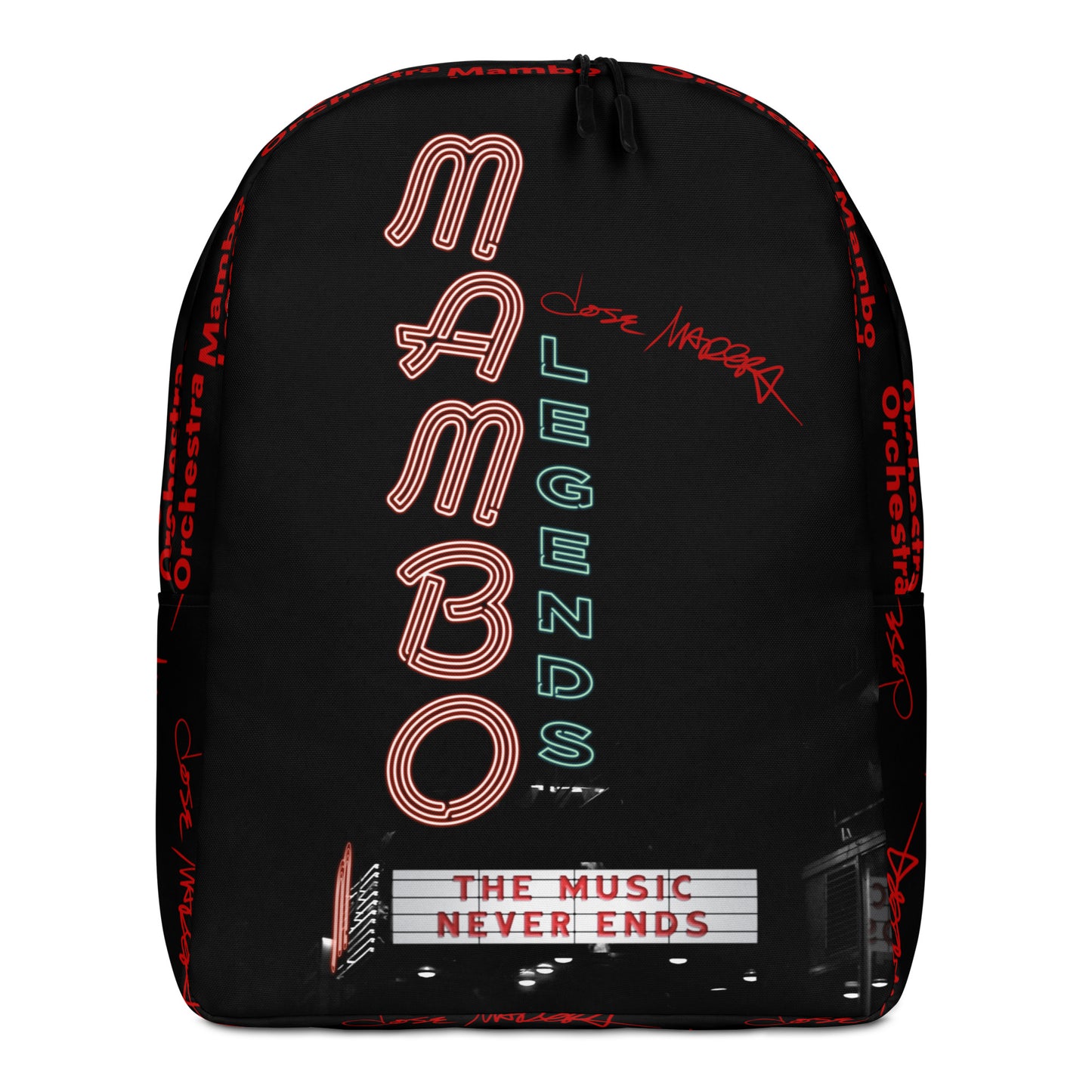 The Music Never Ends Madera Autograph Minimalist Backpack