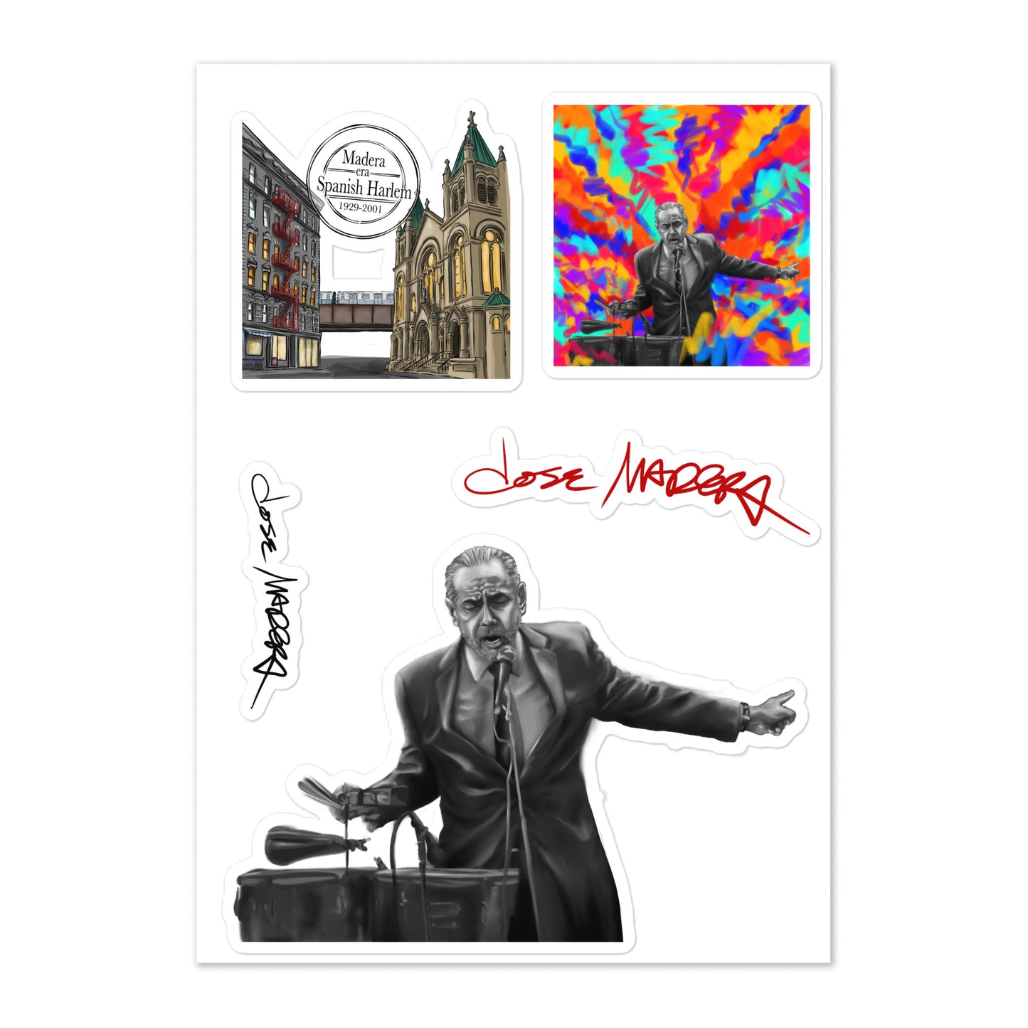 Jose Madera Sticker sheet