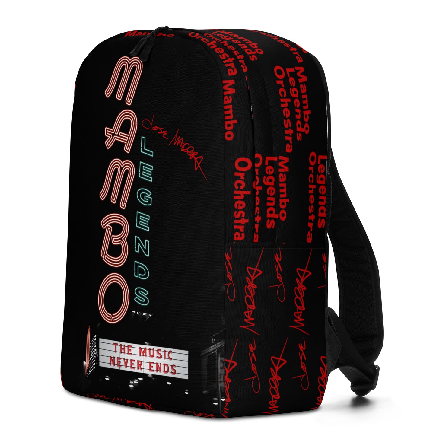 The Music Never Ends Madera Autograph Minimalist Backpack