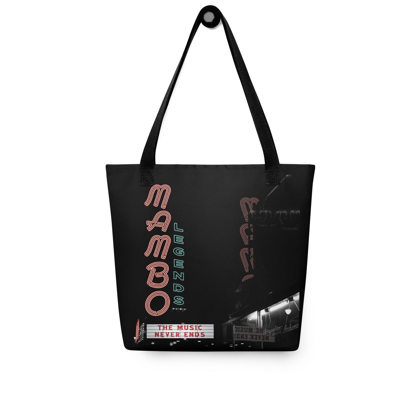 The Music Never Ends Tote bag