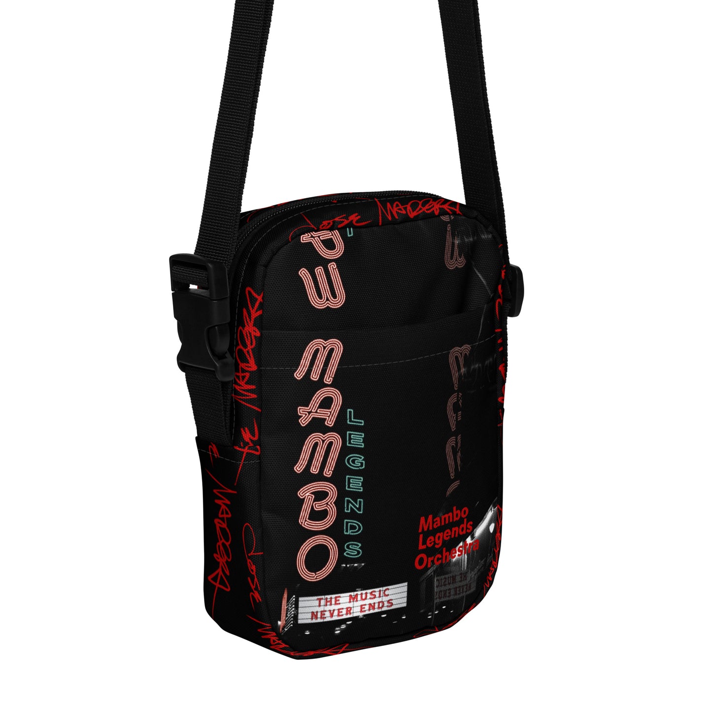 The Music Never Ends Jose Madera Signature Utility crossbody bag