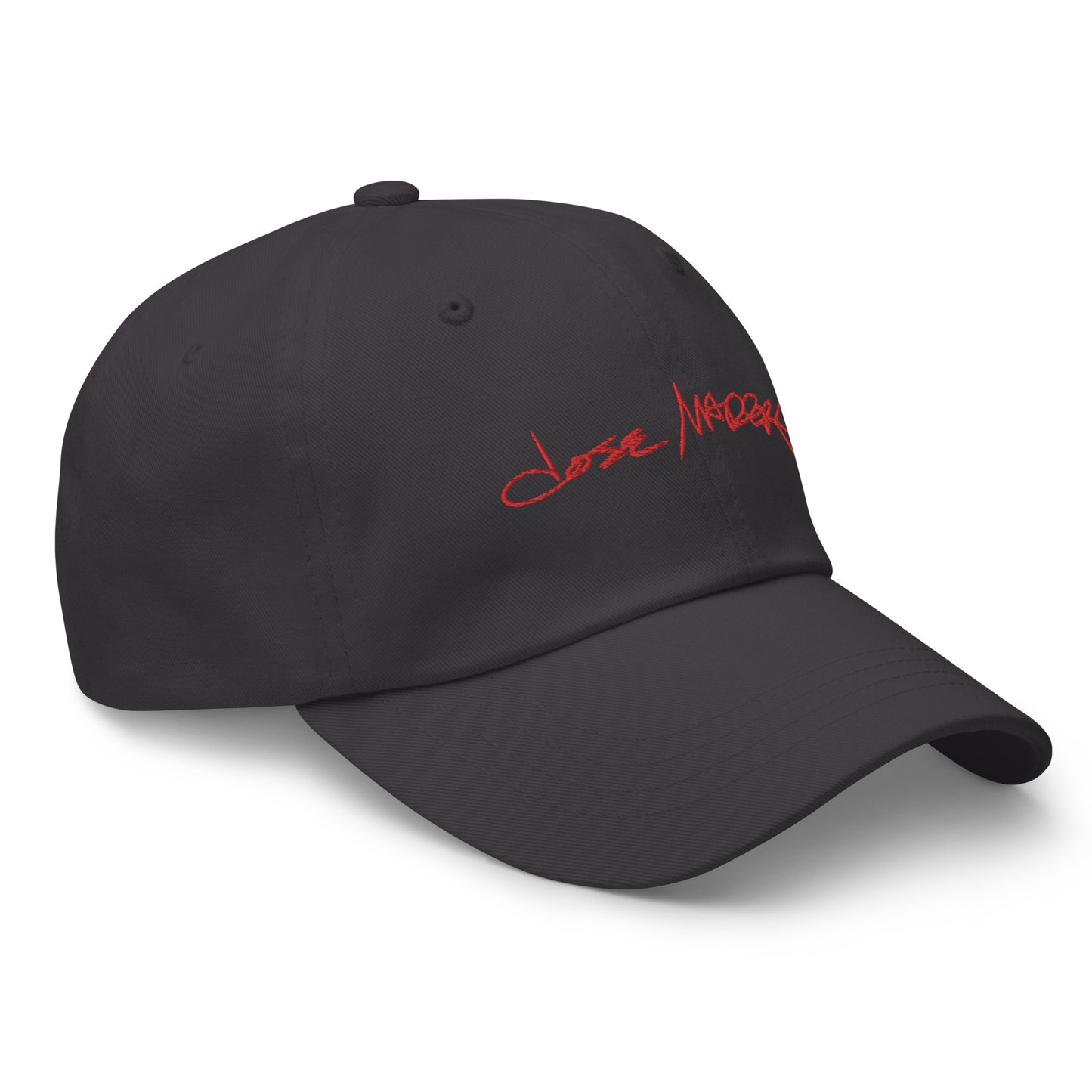 Jose Madera Autograph in Red Dad hat