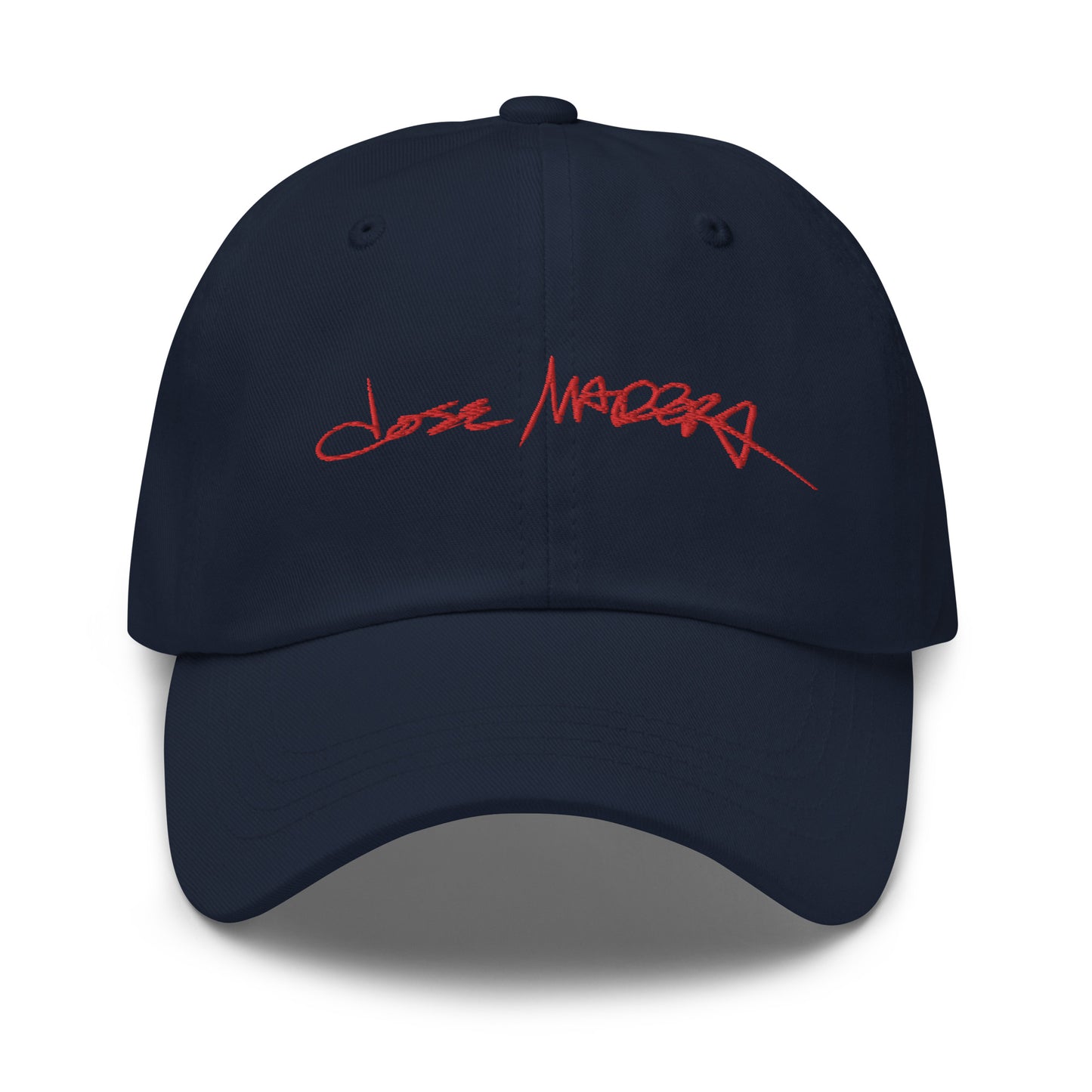 Jose Madera Autograph in Red Dad hat