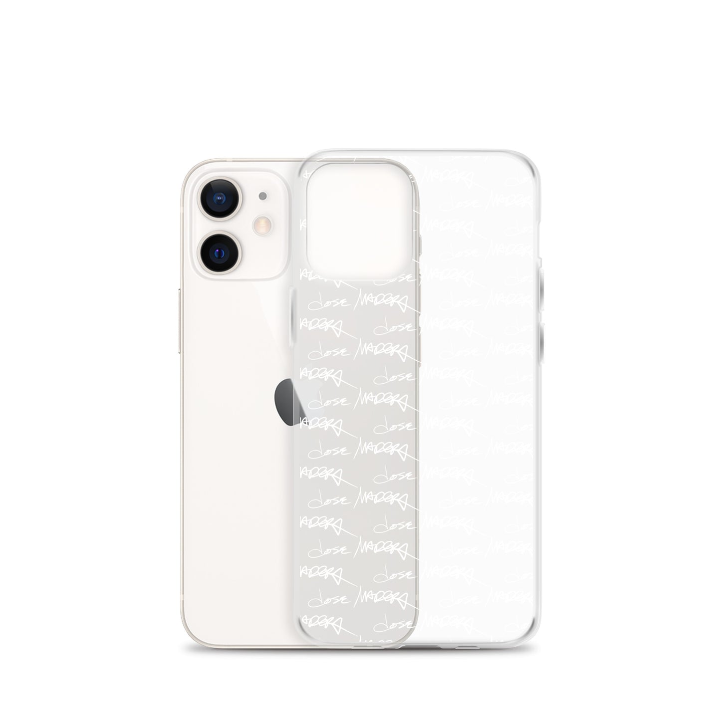 Jose Madera Autograph in White on Clear Case for iPhone®