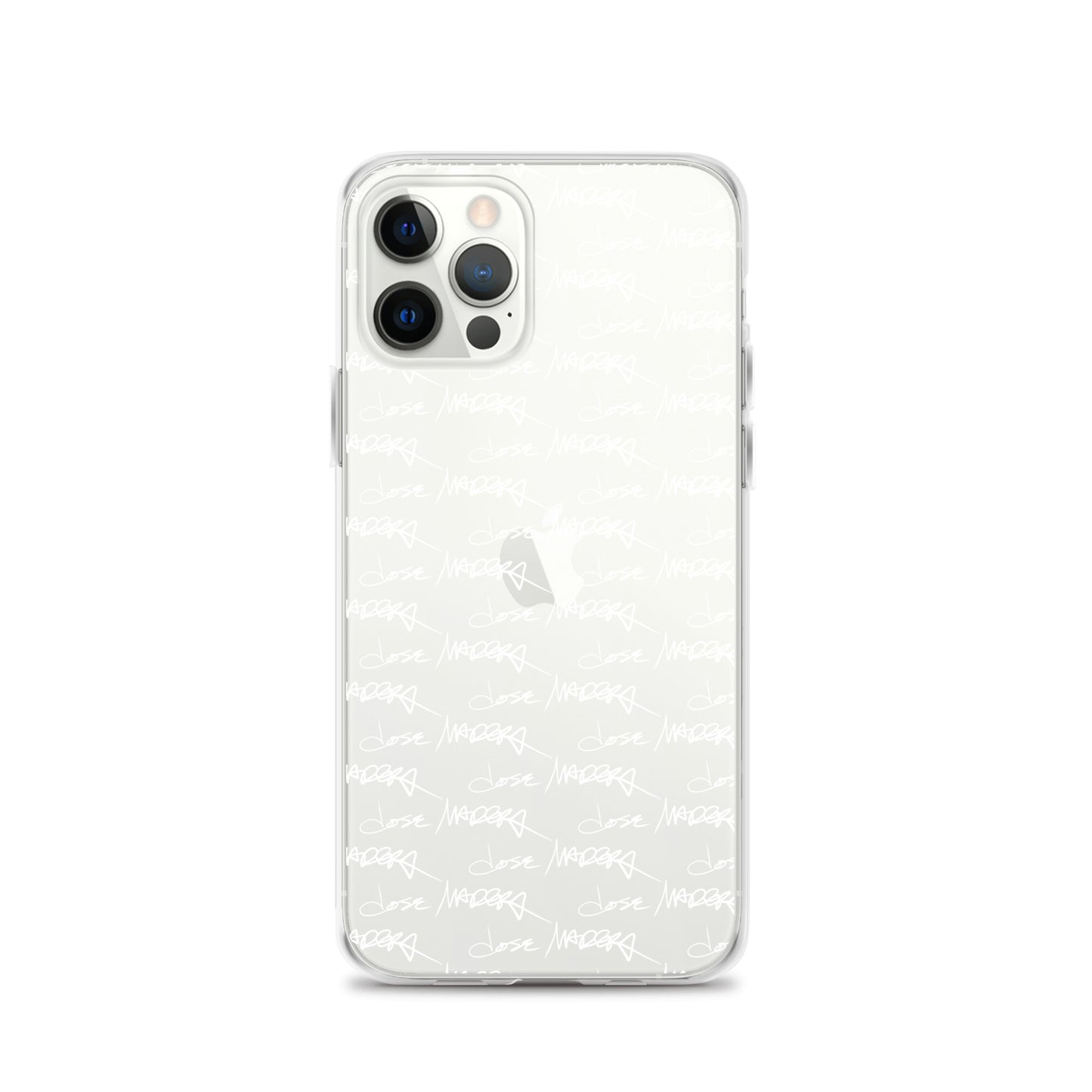 Jose Madera Autograph in White on Clear Case for iPhone®