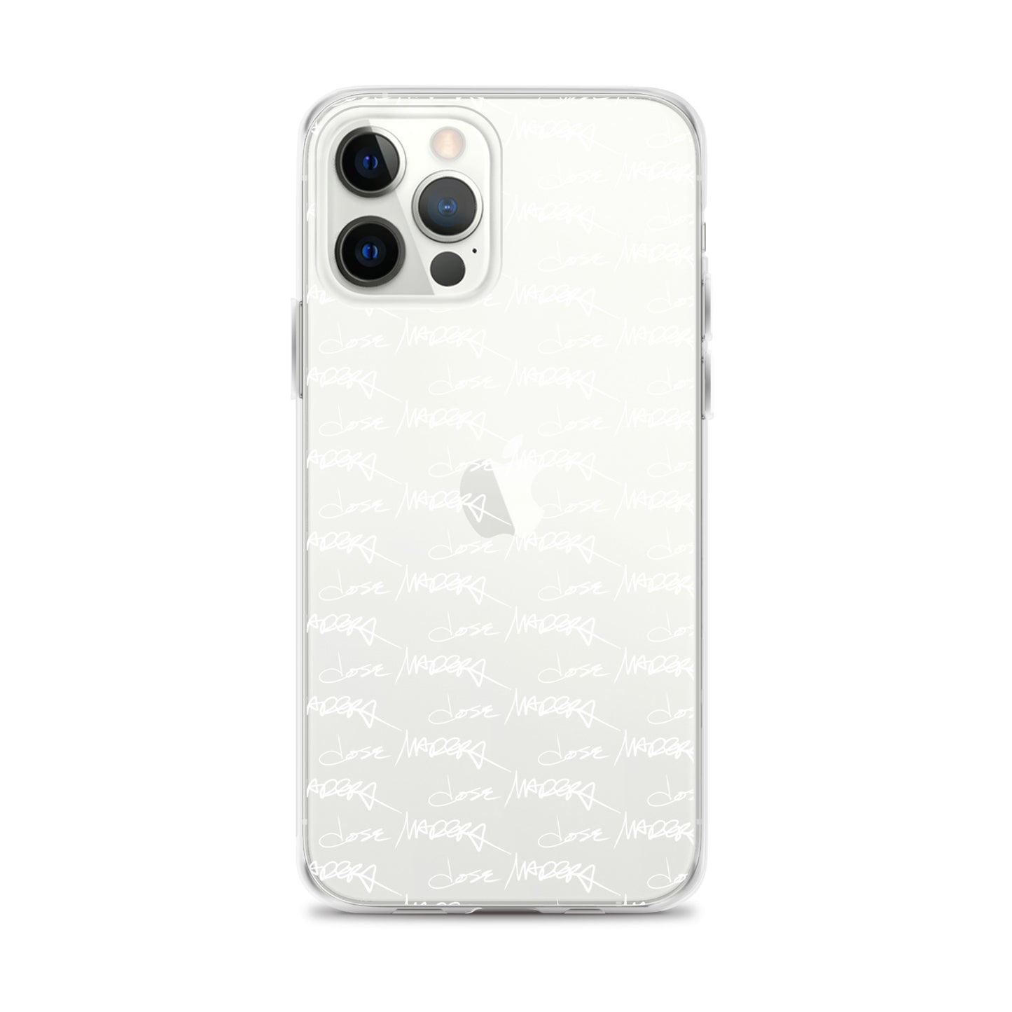 Jose Madera Autograph in White on Clear Case for iPhone®