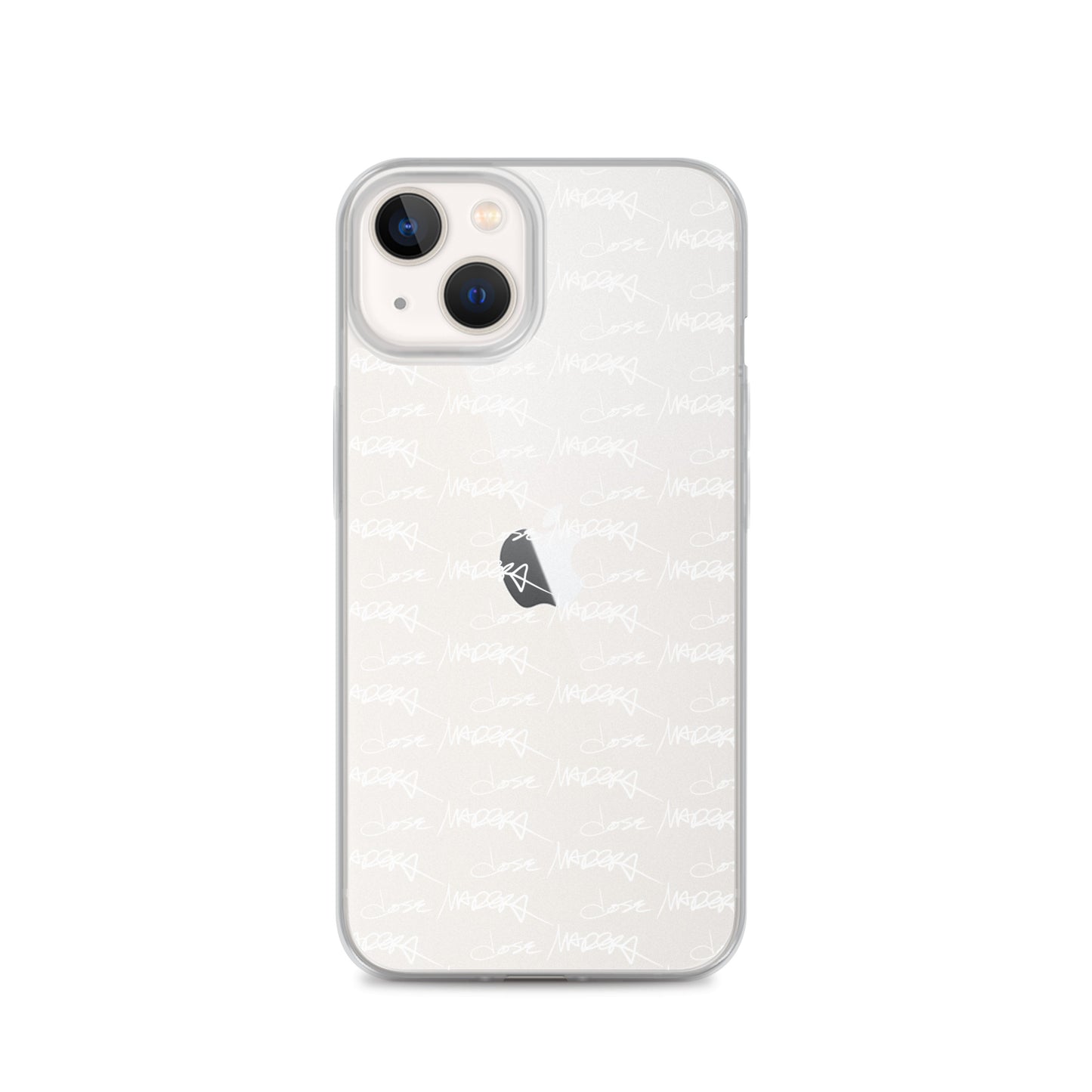 Jose Madera Autograph in White on Clear Case for iPhone®