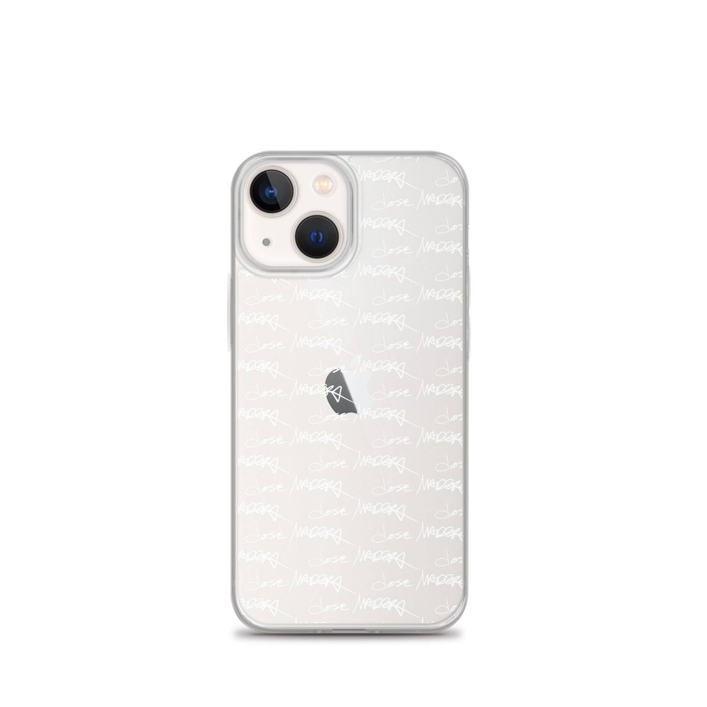 Jose Madera Autograph in White on Clear Case for iPhone®