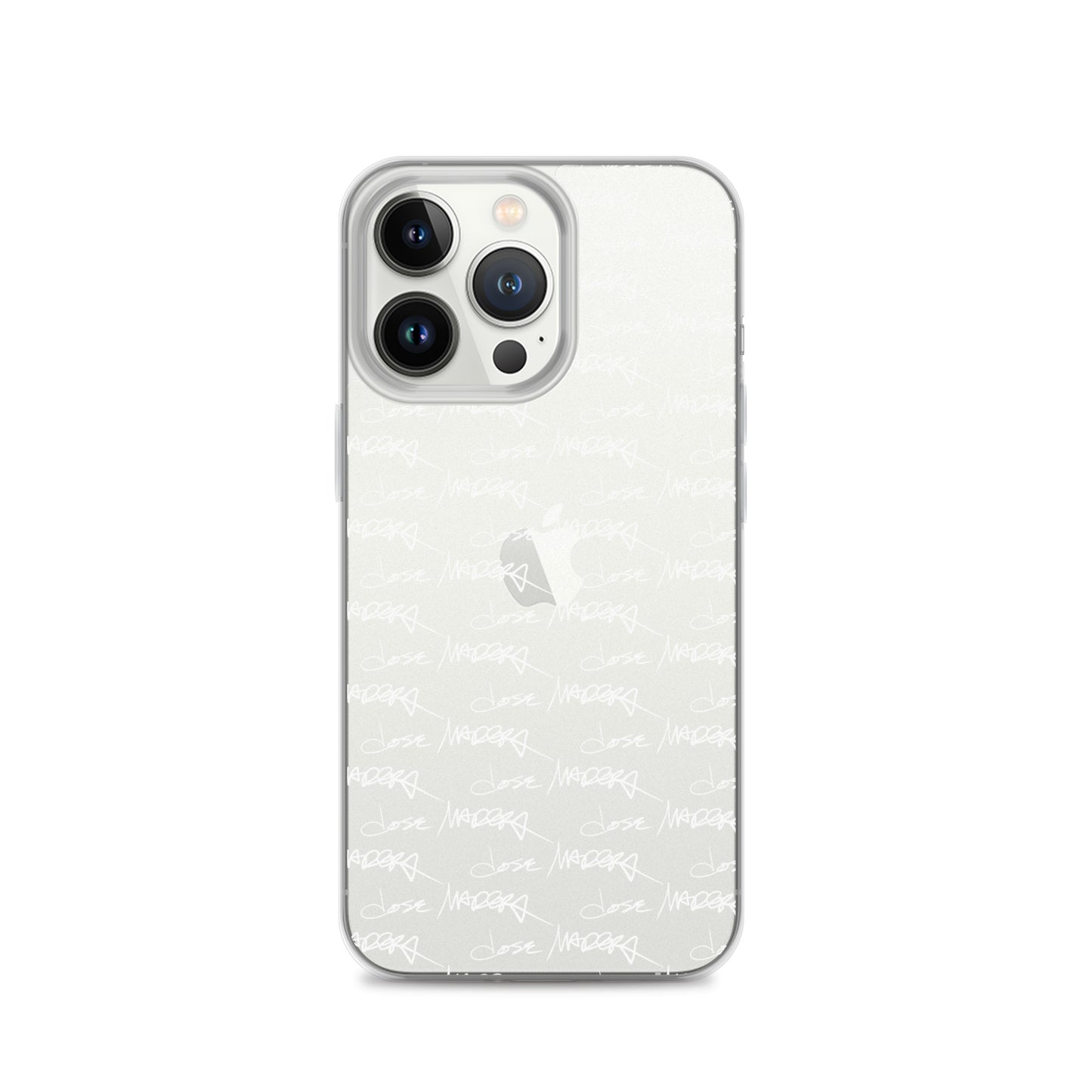 Jose Madera Autograph in White on Clear Case for iPhone®