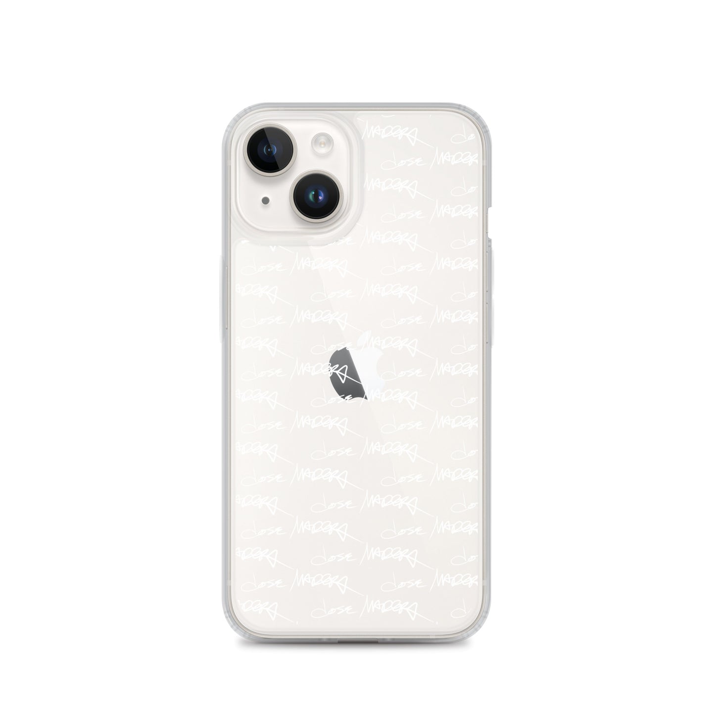 Jose Madera Autograph in White on Clear Case for iPhone®