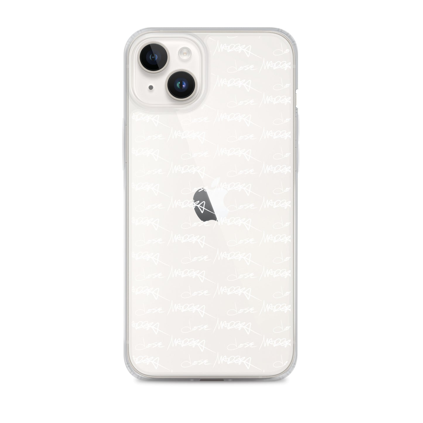 Jose Madera Autograph in White on Clear Case for iPhone®