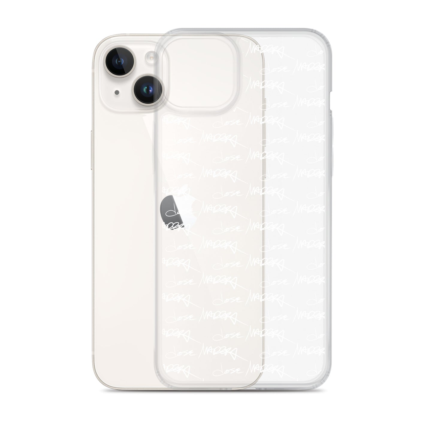 Jose Madera Autograph in White on Clear Case for iPhone®