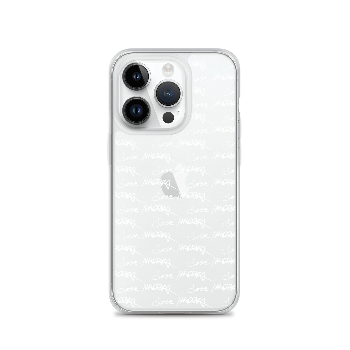 Jose Madera Autograph in White on Clear Case for iPhone®