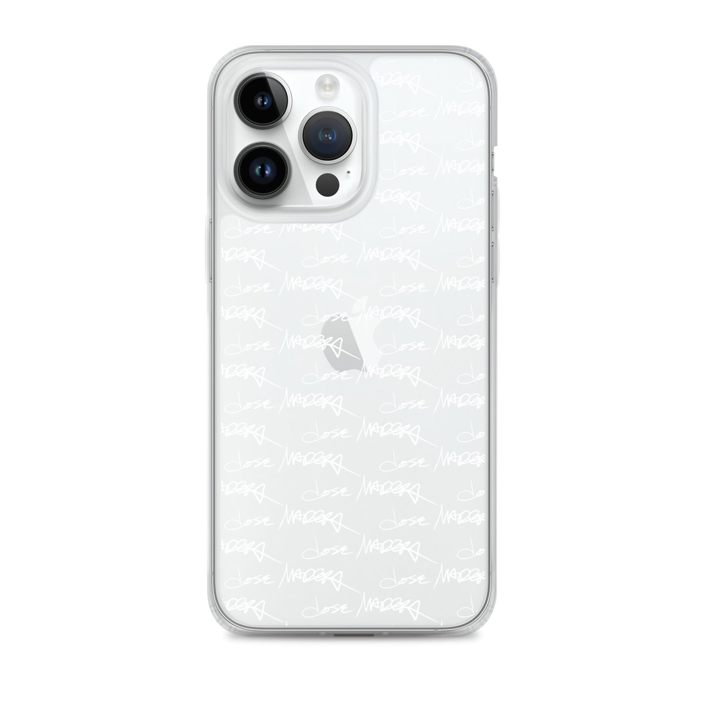 Jose Madera Autograph in White on Clear Case for iPhone®