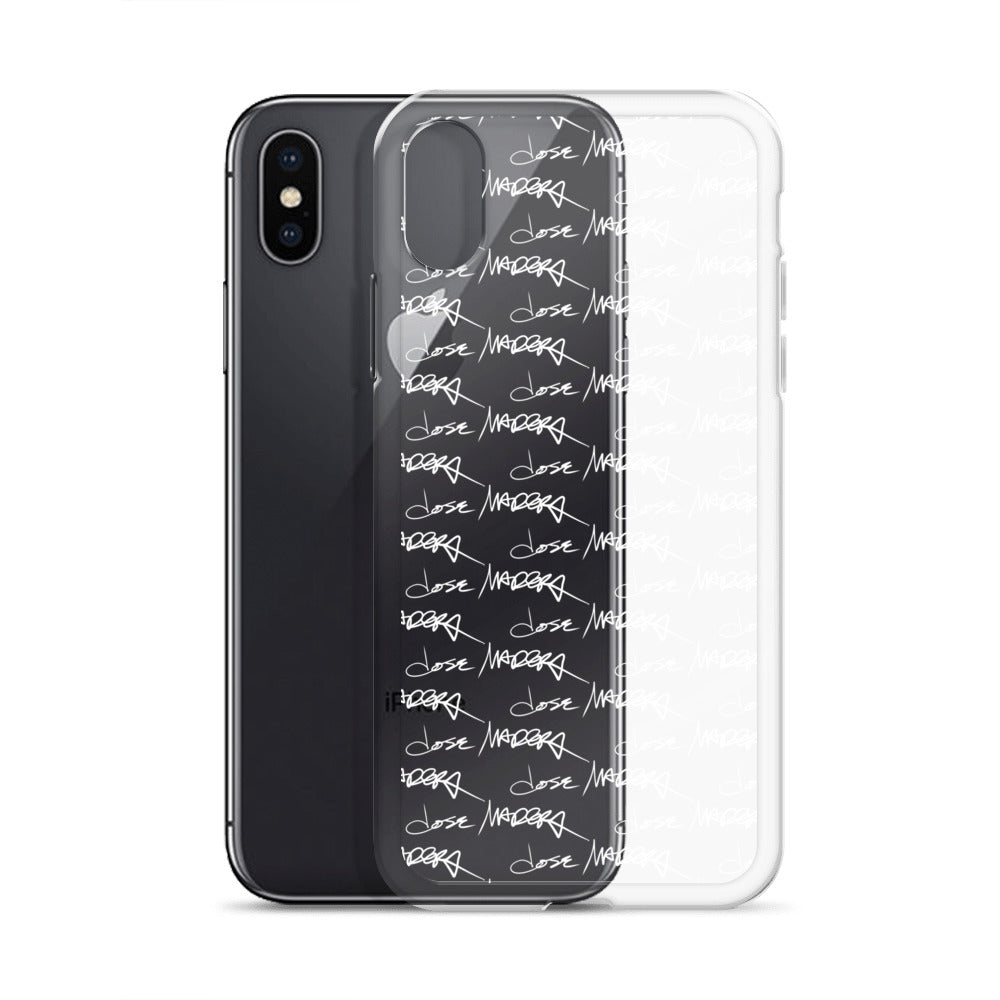 Jose Madera Autograph in White on Clear Case for iPhone®