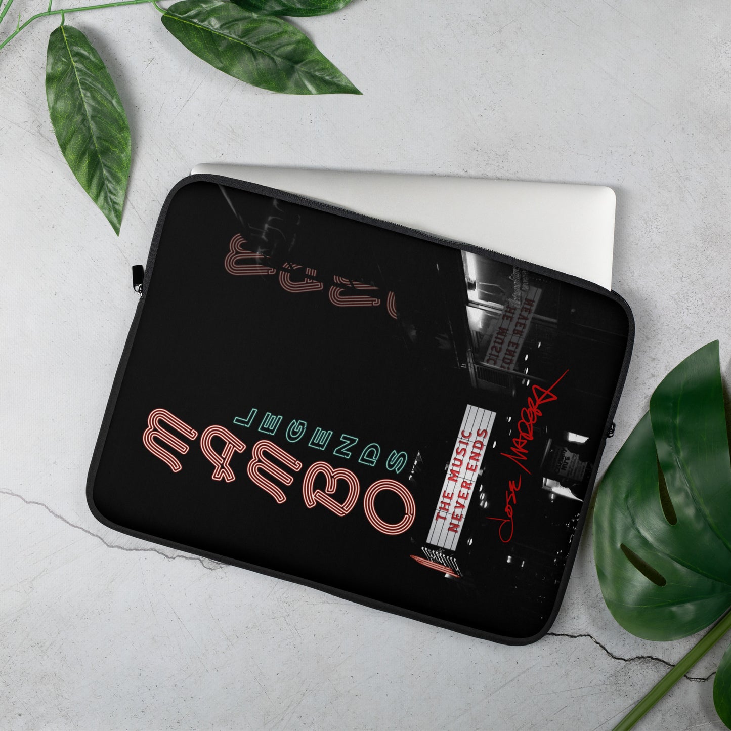 The Music Never Ends Autograph Laptop Sleeve