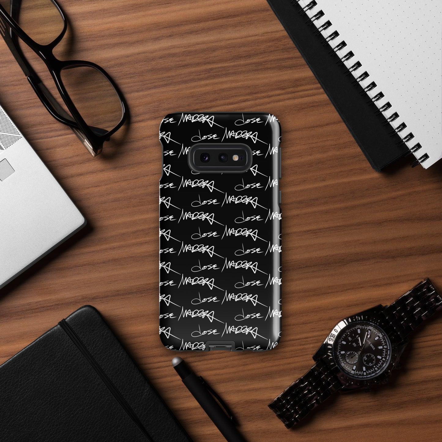 Jose Madera Autograph on Black Tough case for Samsung®