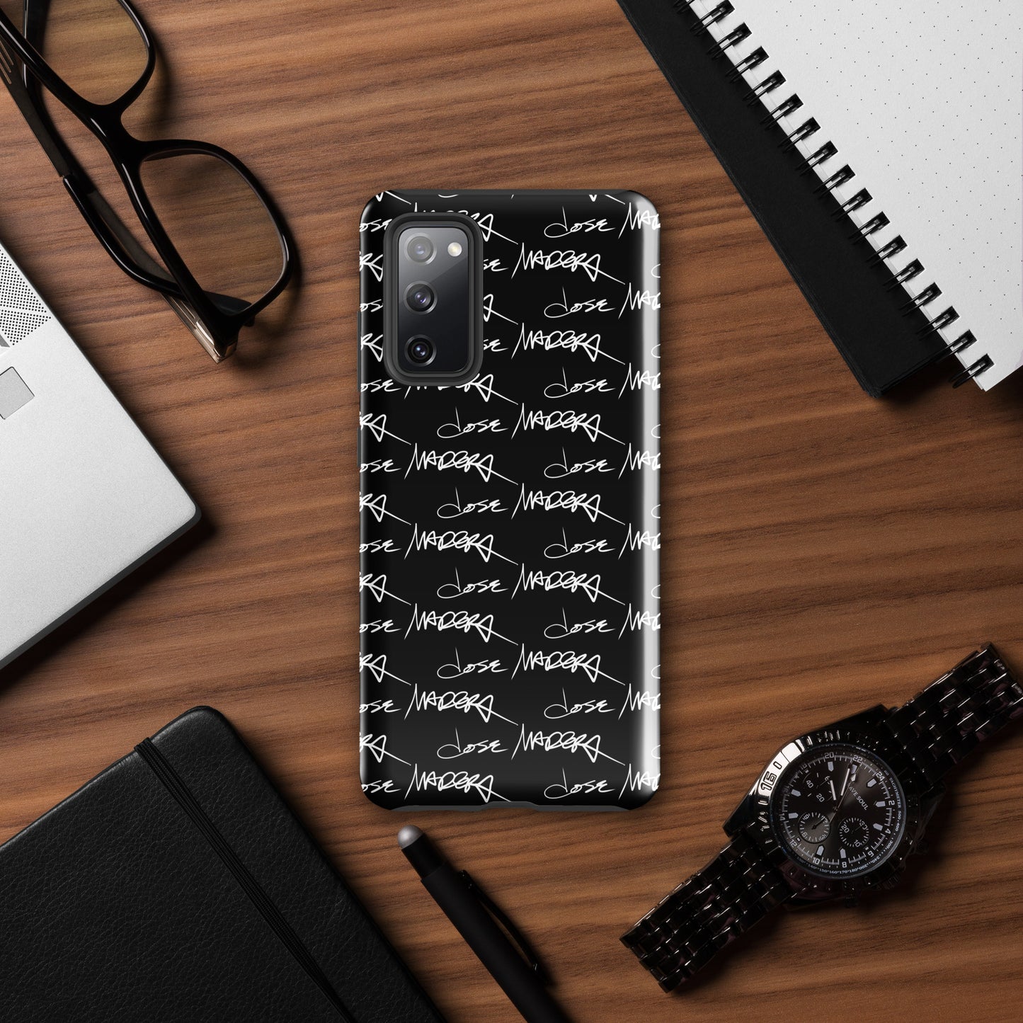 Jose Madera Autograph on Black Tough case for Samsung®