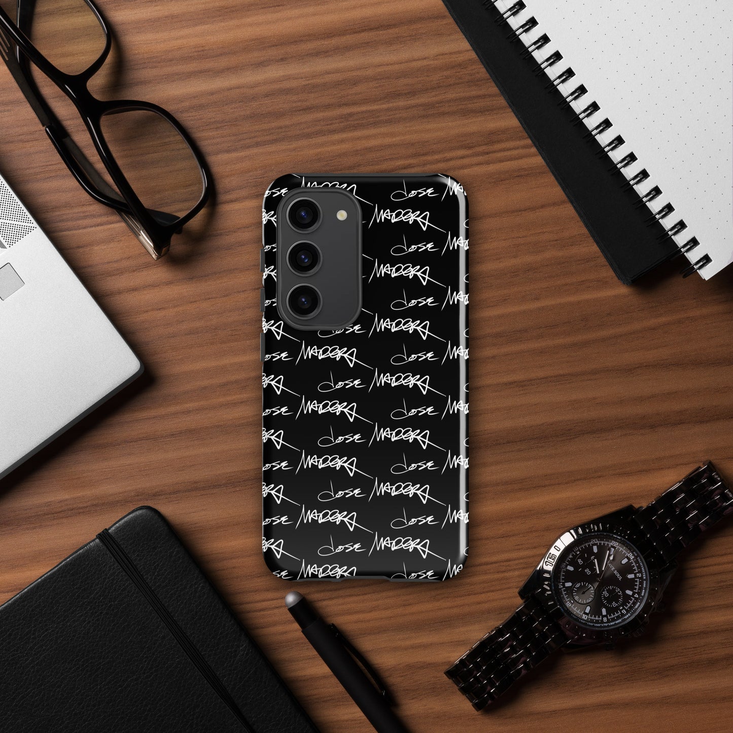 Jose Madera Autograph on Black Tough case for Samsung®